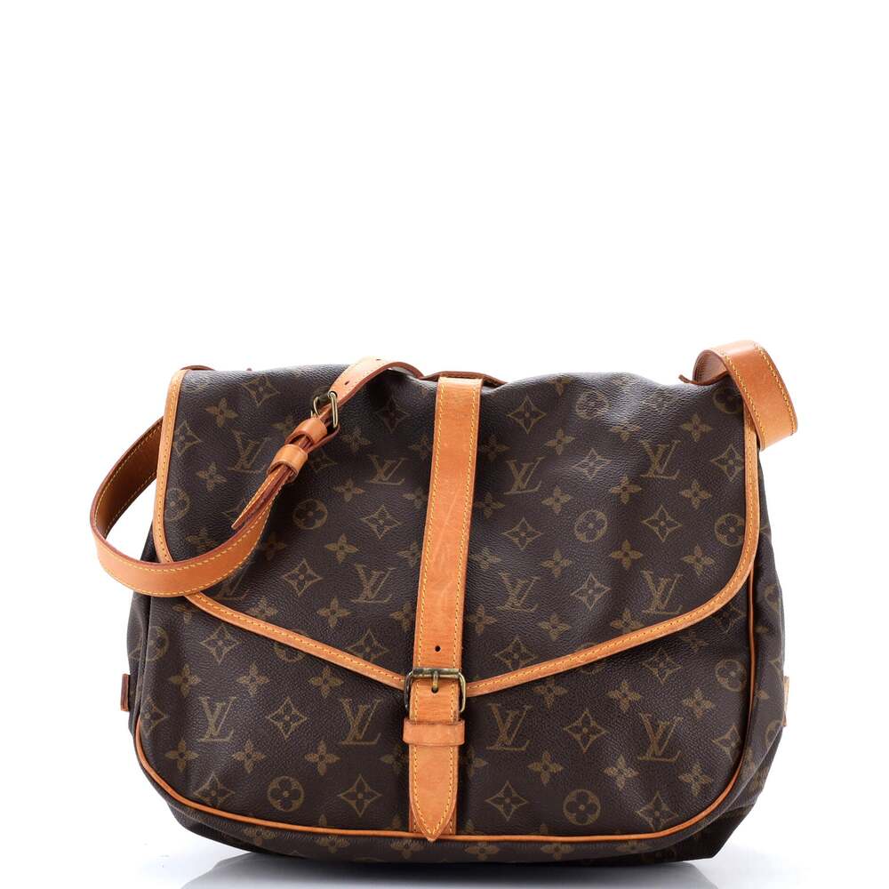 Louis Vuitton Saumur Handbag Canvas 35 #243422L10B